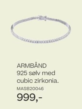 Bjørklund Armbånd 925 Sølv med Cubic Zirkonia tilbud