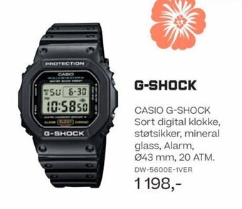 Bjørklund Casio G-Shock Sort digital Klokke tilbud