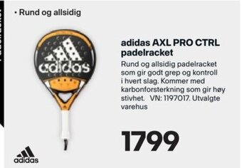 XXL Sport Adidas AXL PRO CTRL padelracket tilbud