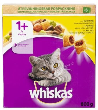 Rusta Tørrfôr, katt whiskas tilbud