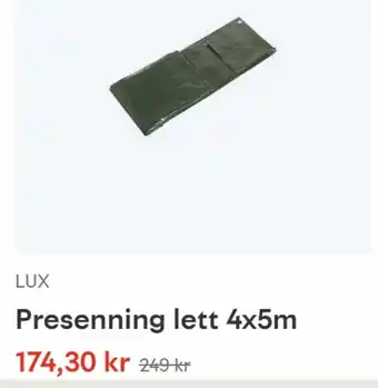 Presenning Lett 4x5m