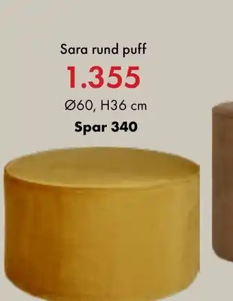 Sara rund puff