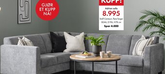Fagmøbler Adrian sofa tilbud