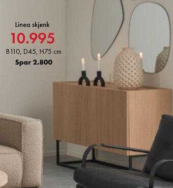 Fagmøbler Linea skjenk tilbud