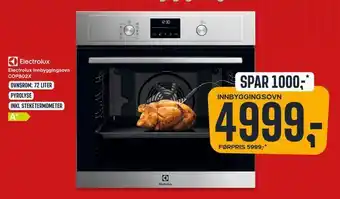 Skousen Electrolux innbyggingsovn cop802x tilbud