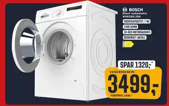 Skousen Bosch vaskemaskin wan280l2sn tilbud