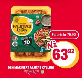 Coop Extra DSH Marinert Fajitas Kylling tilbud