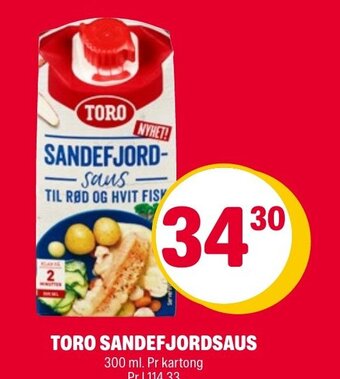 Coop Extra Toro Sandefjordsaus tilbud