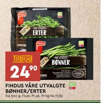Coop Mega Findus grønnsaker tilbud