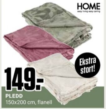 Europris Home pledd tilbud