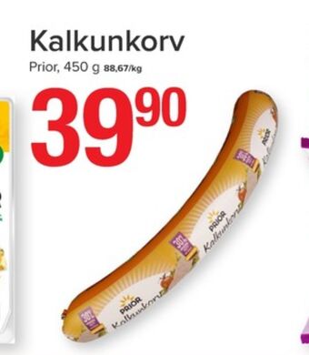 Spar Prior kalkunkorv tilbud