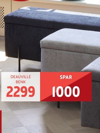 Bohus Deauville benk med oppbevaring tilbud