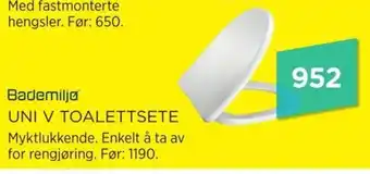 Bademiljø Uni V Toalettsete tilbud
