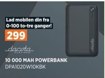 POWER 10 000 Mah Powerbank tilbud