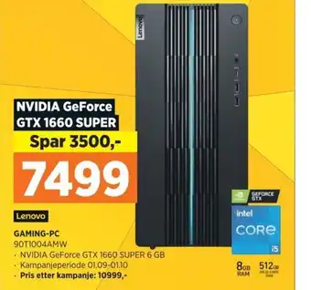 POWER Lenovo Gaming-PC 90T1004AMW tilbud