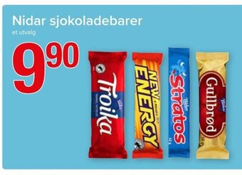 Spar Nidar Sjokoladebarer tilbud