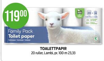 Kiwi Family toalettpapir tilbud