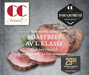 Nyskåret Roastbeef CC-Kvalitet