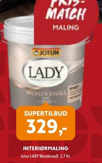 Byggmakker Interiørmaling tilbud