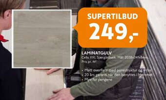 Byggmakker Laminatgulv tilbud