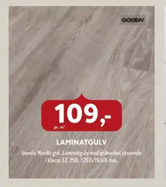 Byggmakker Laminatgulv Goodiy Nordic tilbud