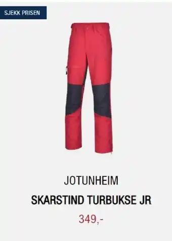 Sport 1 Jotunheim Skarstind Turbukse JR tilbud