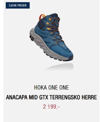 Sport 1 Hoka One One Anacapa Mid GTX Terrengsko Herre tilbud