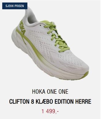 Sport 1 Hoka One One Clifton 8 Klæbo Edition Herre tilbud