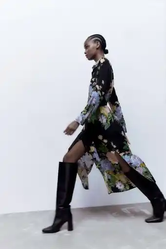 ZARA Kjole med blomstermønster tilbud