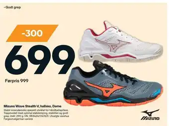 XXL Sport Mizuno wave stealth v, hallsko, dame tilbud