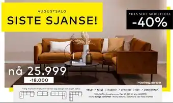 Skeidar Villa soft modulsofa tilbud