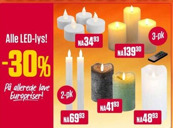 Europris Alle LED-lys tilbud