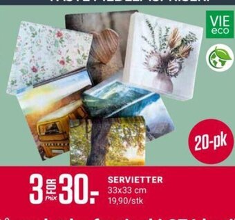 Europris Servietter tilbud