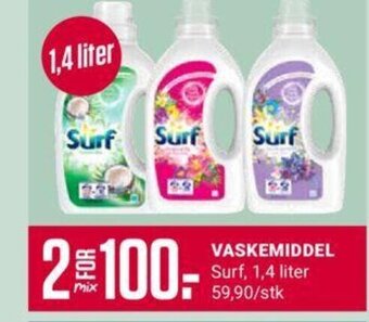 Europris Surf Vaskemiddel tilbud