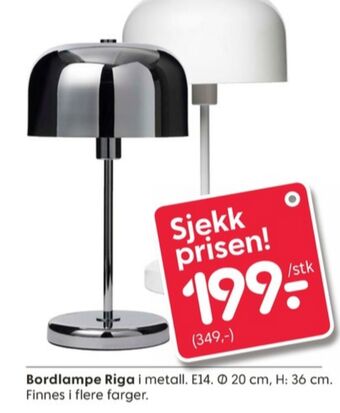 Rusta Ukjent bordlampe tilbud