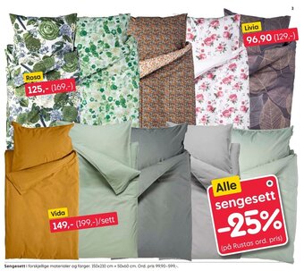 Rusta Sengesett tilbud