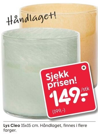 Rusta Lys Cleo tilbud