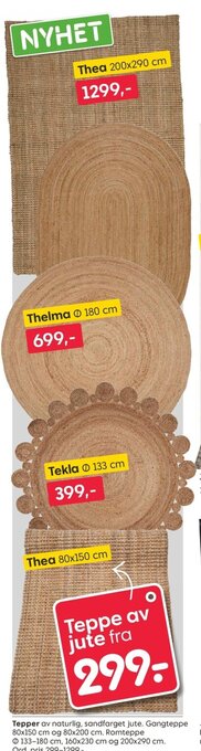 Rusta Tepper tilbud