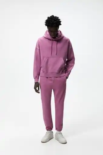 ZARA Jogger bukse med tekst tilbud