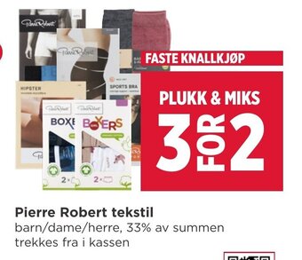 Meny Pierre Robert Tekstil tilbud