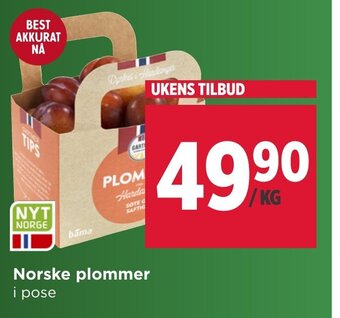 Meny Norske Plommer tilbud