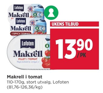 Meny Makrell i Tomat tilbud