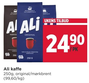 Meny Ali Kaffe tilbud