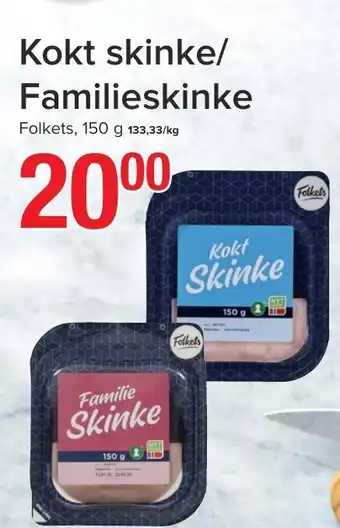 Spar Kokt Skinke/Familieskinke tilbud