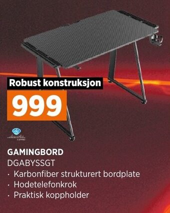 POWER Gamingbord DGABYSSGT tilbud