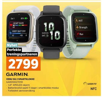 POWER Garmin Venu SQ 2 Smartklokke tilbud