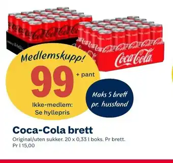 Coop Extra Coca-Cola Brett tilbud