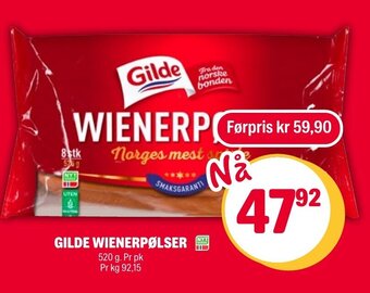 Coop Extra Gilde Wienerpølser tilbud