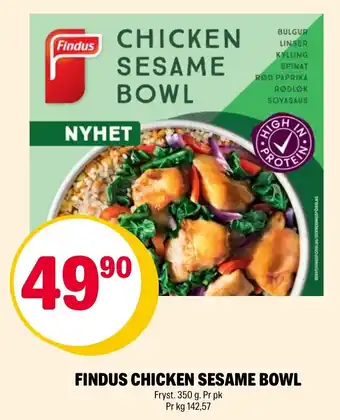 Coop Extra Findus Chicken Sesame Bowl tilbud