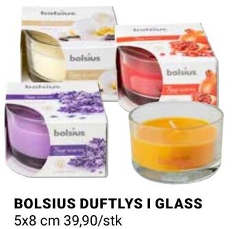 Europris Bolsius Duftlys i Glass tilbud
